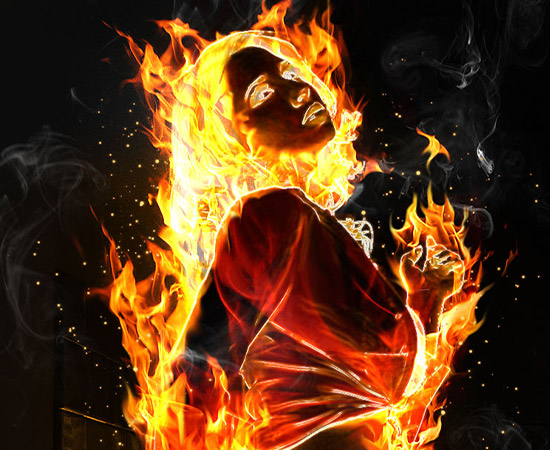Digital Graphics - Fire Photomanipulation