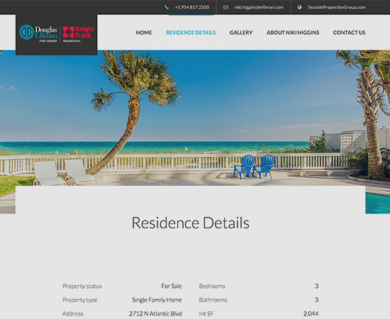 Web Design - Douglas Elliman Propery Site