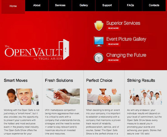 Web Design - The Open Vault